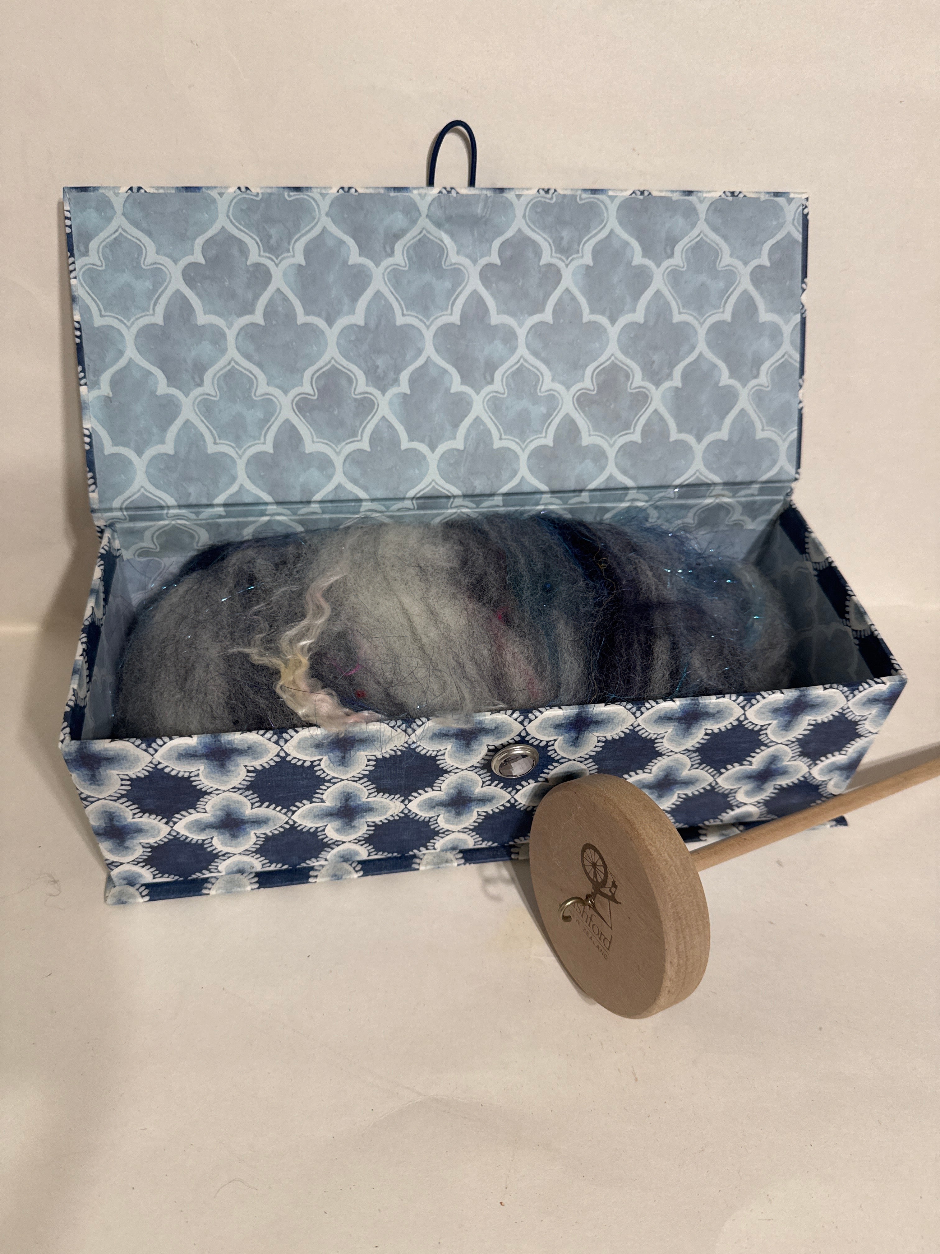Drop Spindle Spinning Box